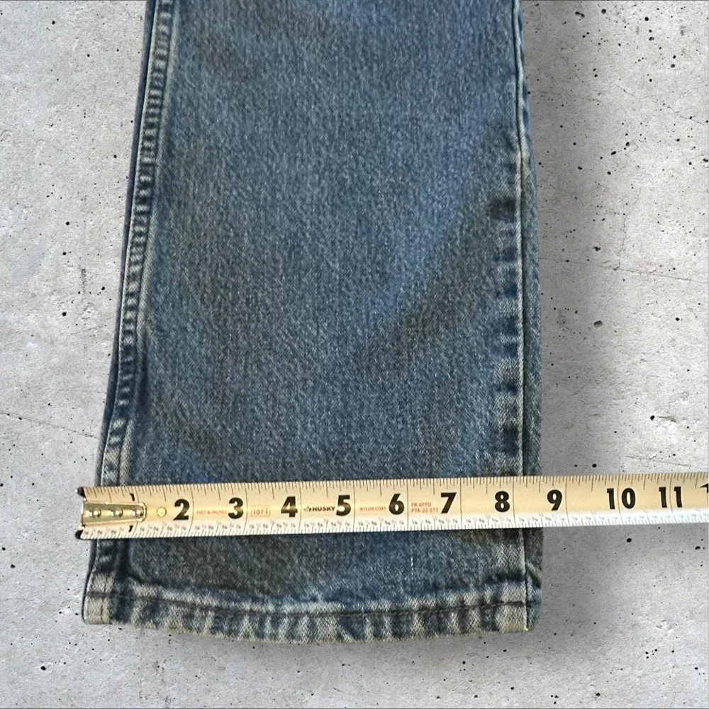 Wrangler‎ Cowboy Cut Jeans Mens 34x32 Blue Slim Fit 936GBK Faded Denim